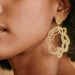 NEW SEZANE Andrea Earrings in color Golden (One Size)